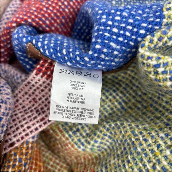 Anthropologie Nomad by Morgan Carper Belted Fringe Shawl Wrap Cape - Picture 12 of 16